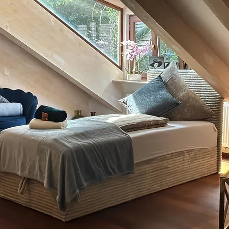 Neue Familienfreundliche Nr 4, 100m2 Nur 10 Min Zu Fuß Von Legoland Entfernt In Einer Stillvoller Waldwilla, Schoener Balkon Waldblick Privater Parkplatz Erholung Wlan Appartement