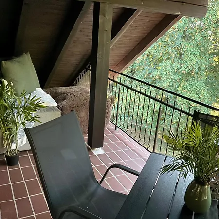 Neue Familienfreundliche Nr 4, 100m2 Nur 10 Min Zu Fuß Von Legoland Entfernt In Einer Stillvoller Waldwilla, Schoener Balkon Waldblick Privater Parkplatz Erholung Wlan